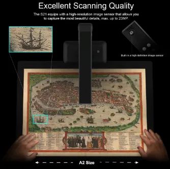 Scanner Planetário para Digitalizar livros DIGISCANNER VISION A2 - Foto 3
