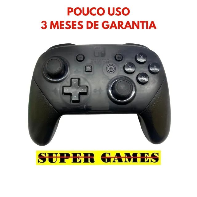 Controle Pro original Nintendo Switch, 3 meses de garantia, Loja física desde 2004.