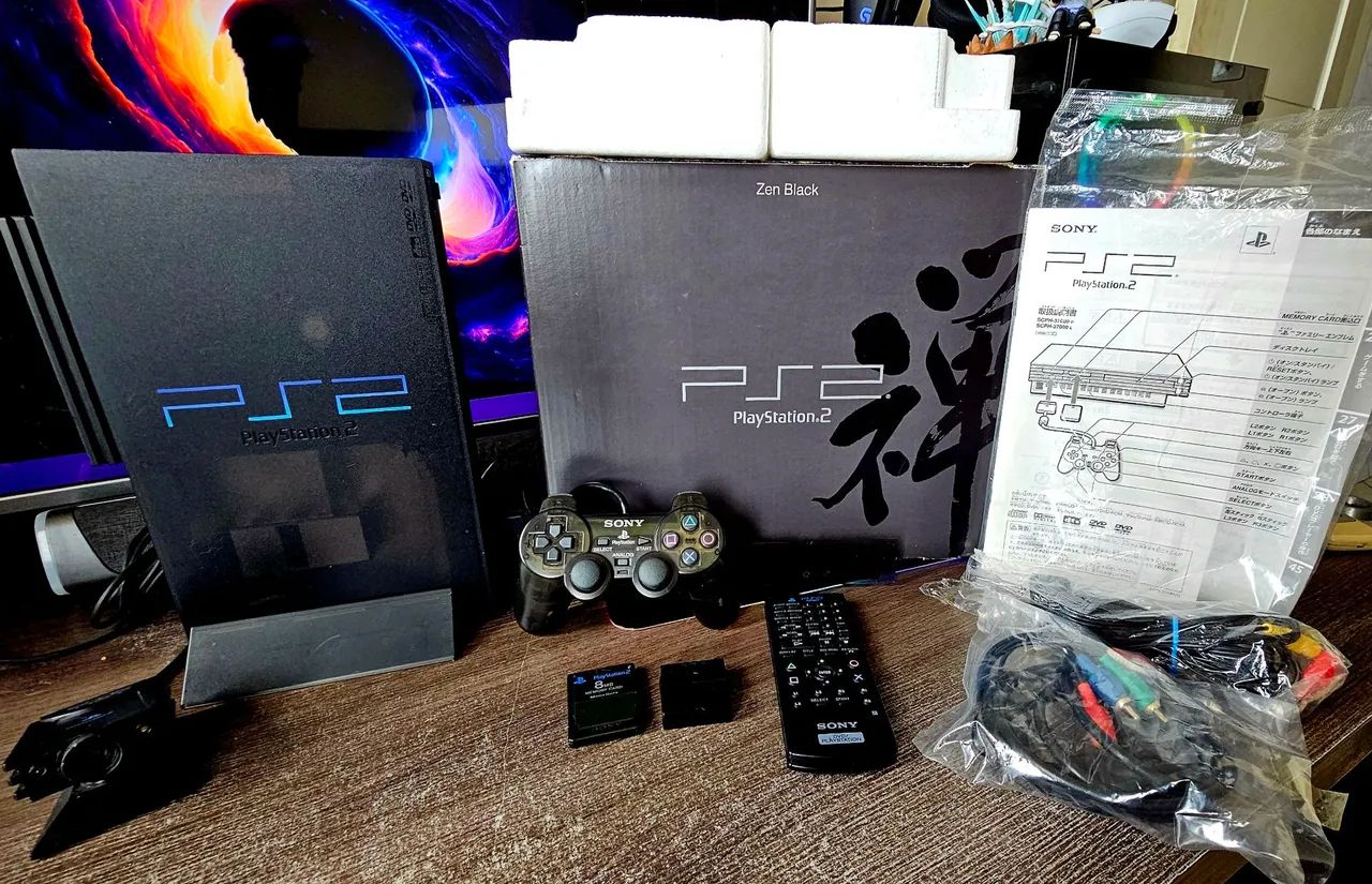 Playstation 2 Zen Black Edition Completo PS2