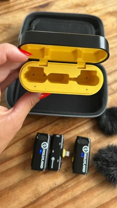 Microfone Hollyland Lark C1 Duo Sem Fio 2 Pessoas Usado (Usado) - Foto 4