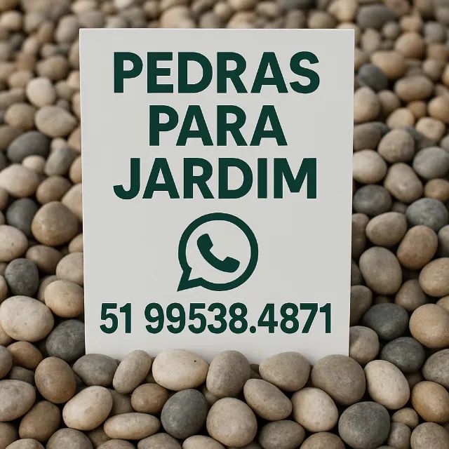 Pedras para jardim decorativas seixos, dolomitas e britas.