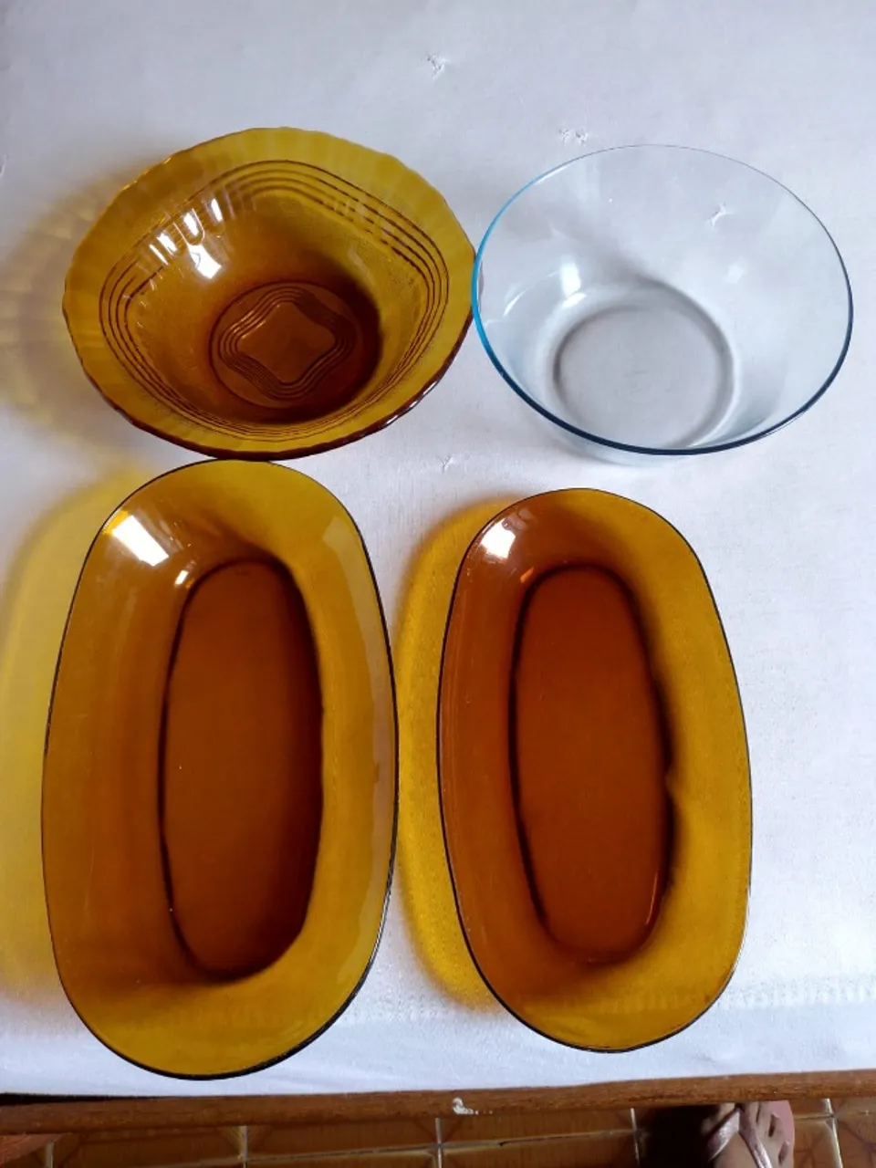 Conjunto de Assadeiras Marinex de Vidro