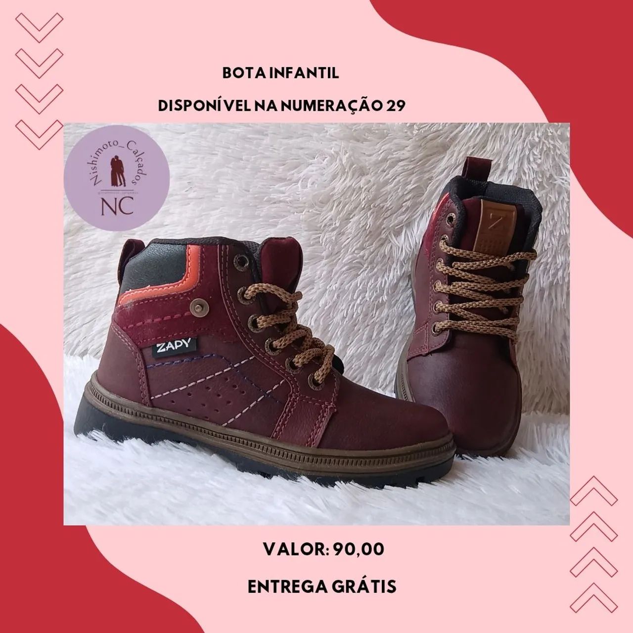 Bota infantil 64293481363587120