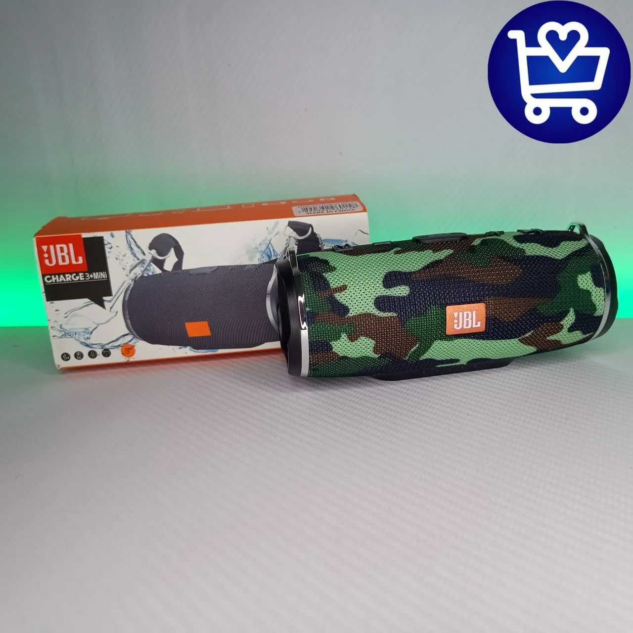 Caixa de Som Bluetooth JBL Charge 3+ Mini - Foto 4