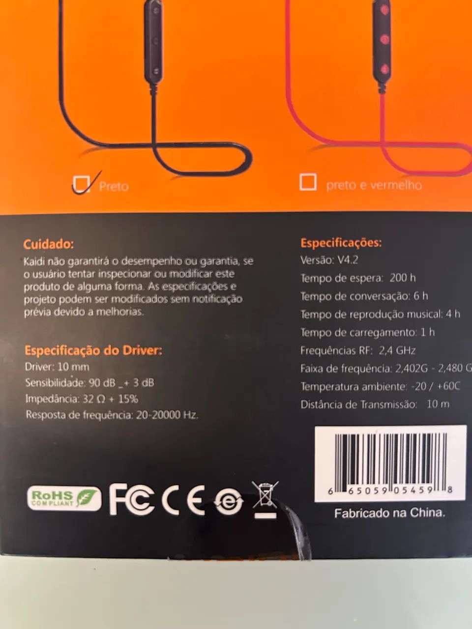 Fone de ouvido wireless KAIDI KD904 - Foto 2