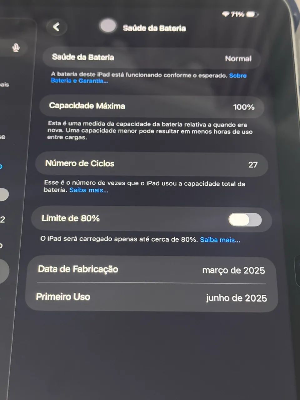 iPad A16 256GB Wi-Fi. 100% de bateria - Foto 5