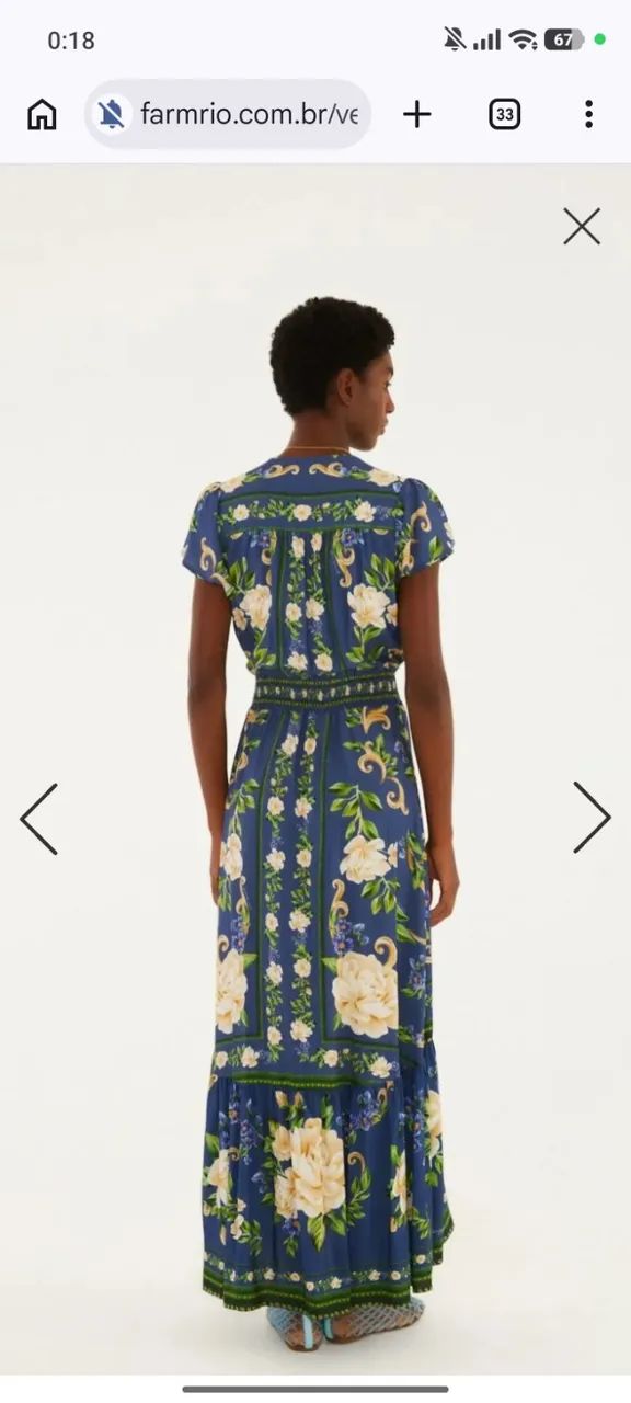 Vestido FARM longo a - Foto 3