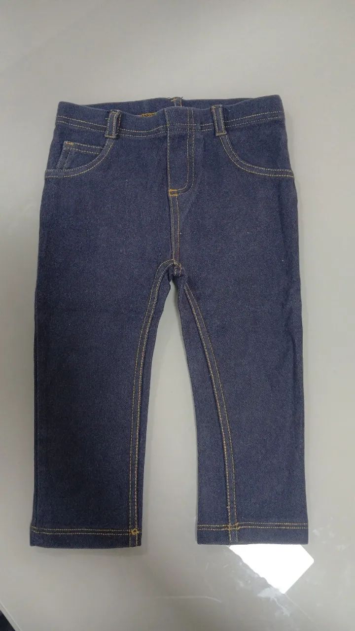 Calça  bebê infantil imitando jeans