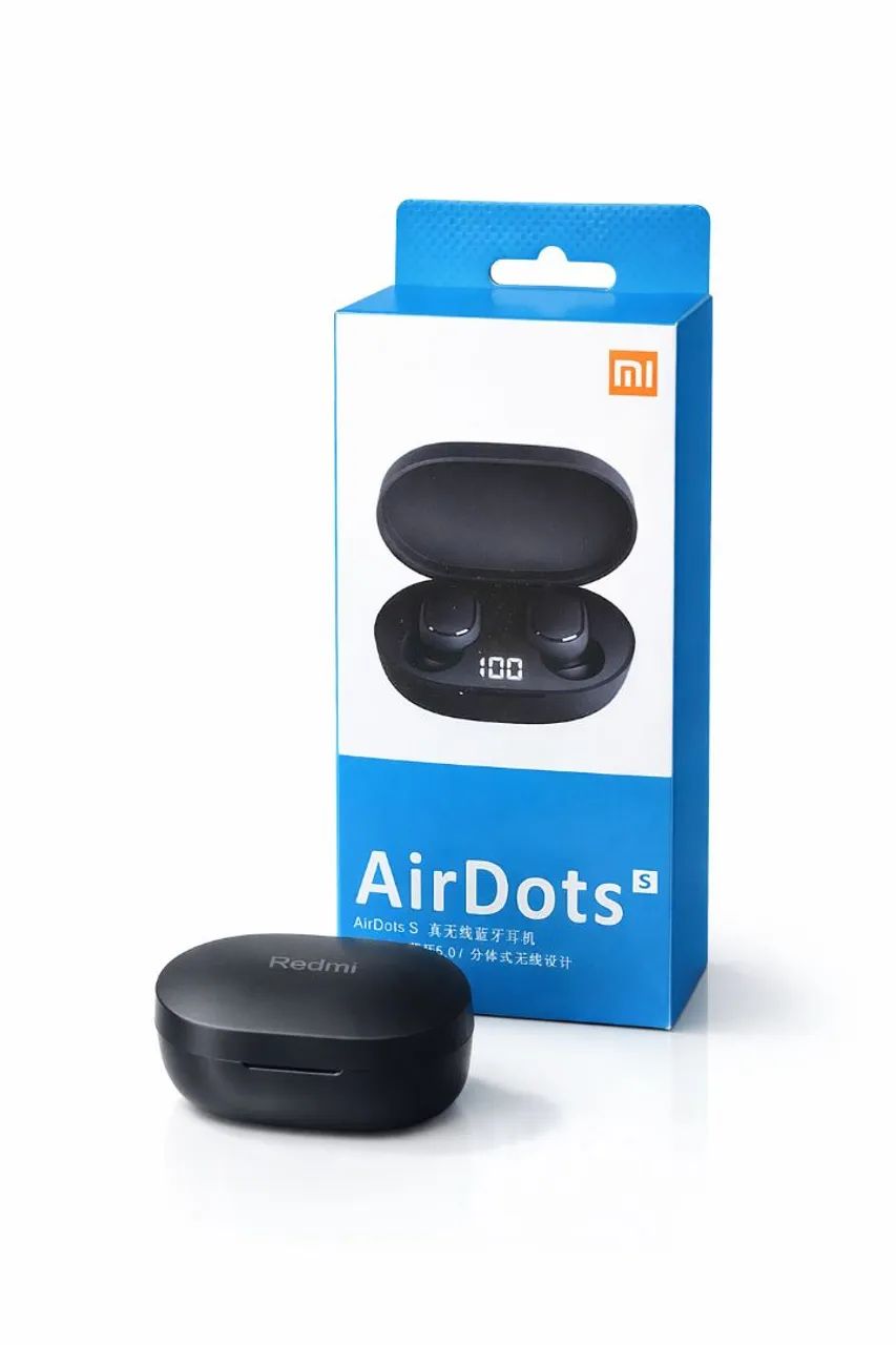Fone Bluetooth AirDots S Xiaomi Redmi Visor Digital Sem Fio -Microfone e Case de Carga - Foto 2