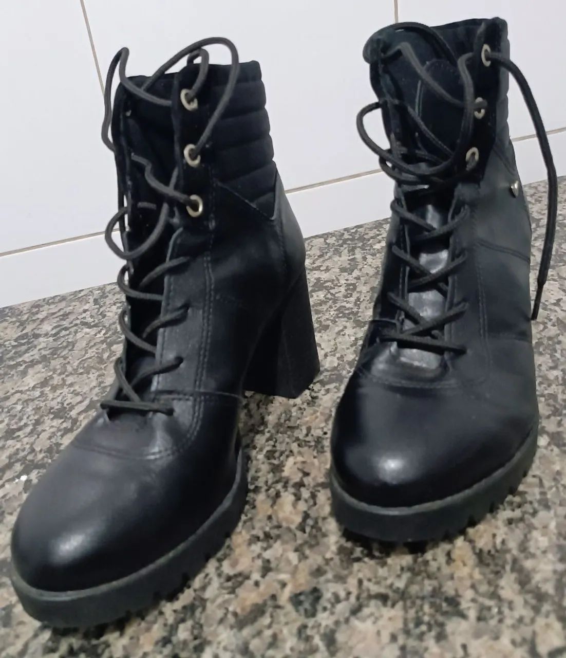 Bota Coturno Feminina Plataforma 37 - Foto 4