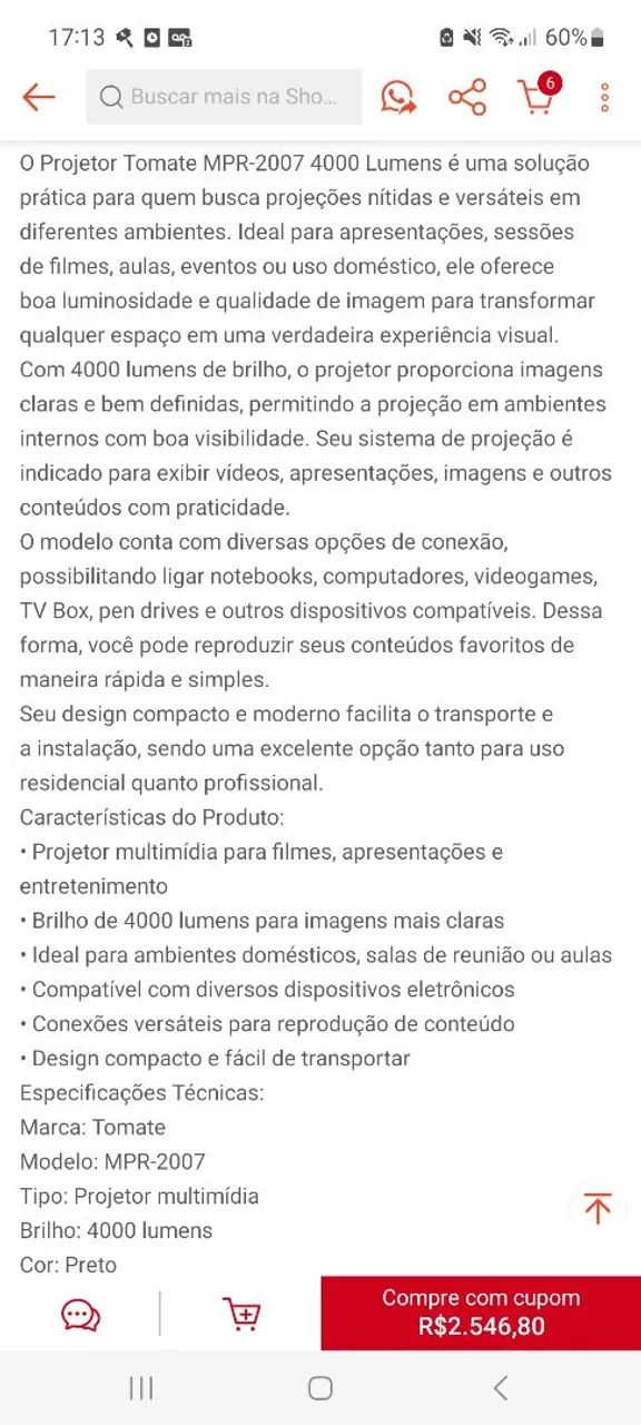 Projetor  - Foto 5