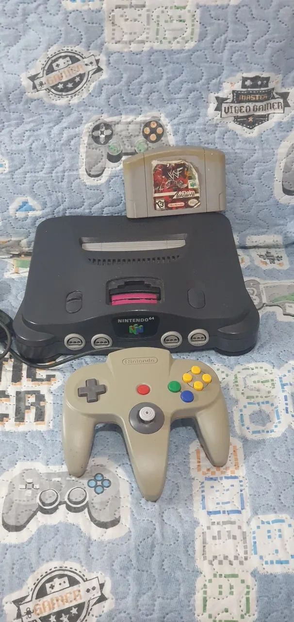 NINTENDO 64 CONTROLE ORIGINAL FONTE ORIGINAL FITA ORIGINAL