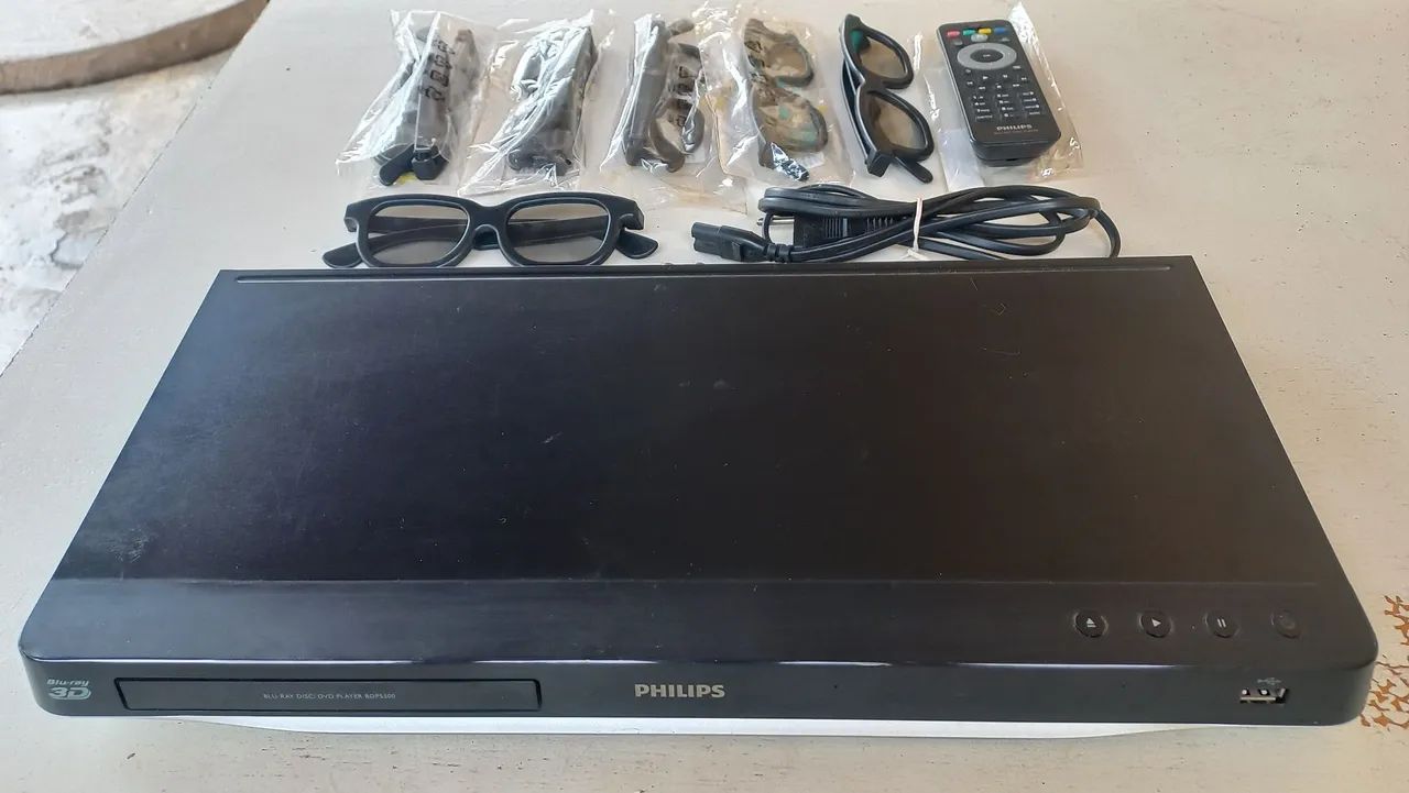 Blu-ray philips 3D com 6 óculos  - Foto 2