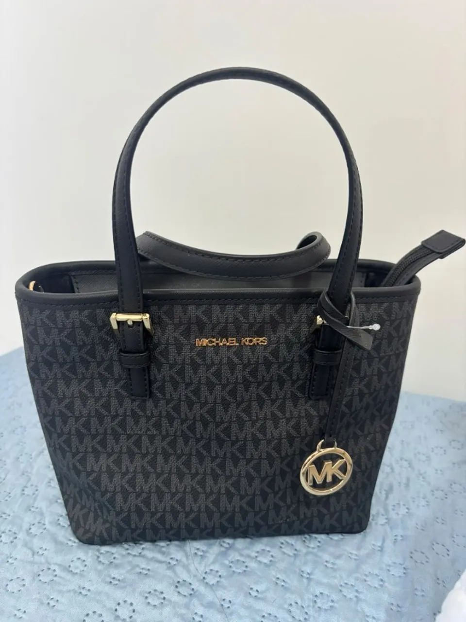 Bolsa MICHAEL KORS tote jet set logo pequena