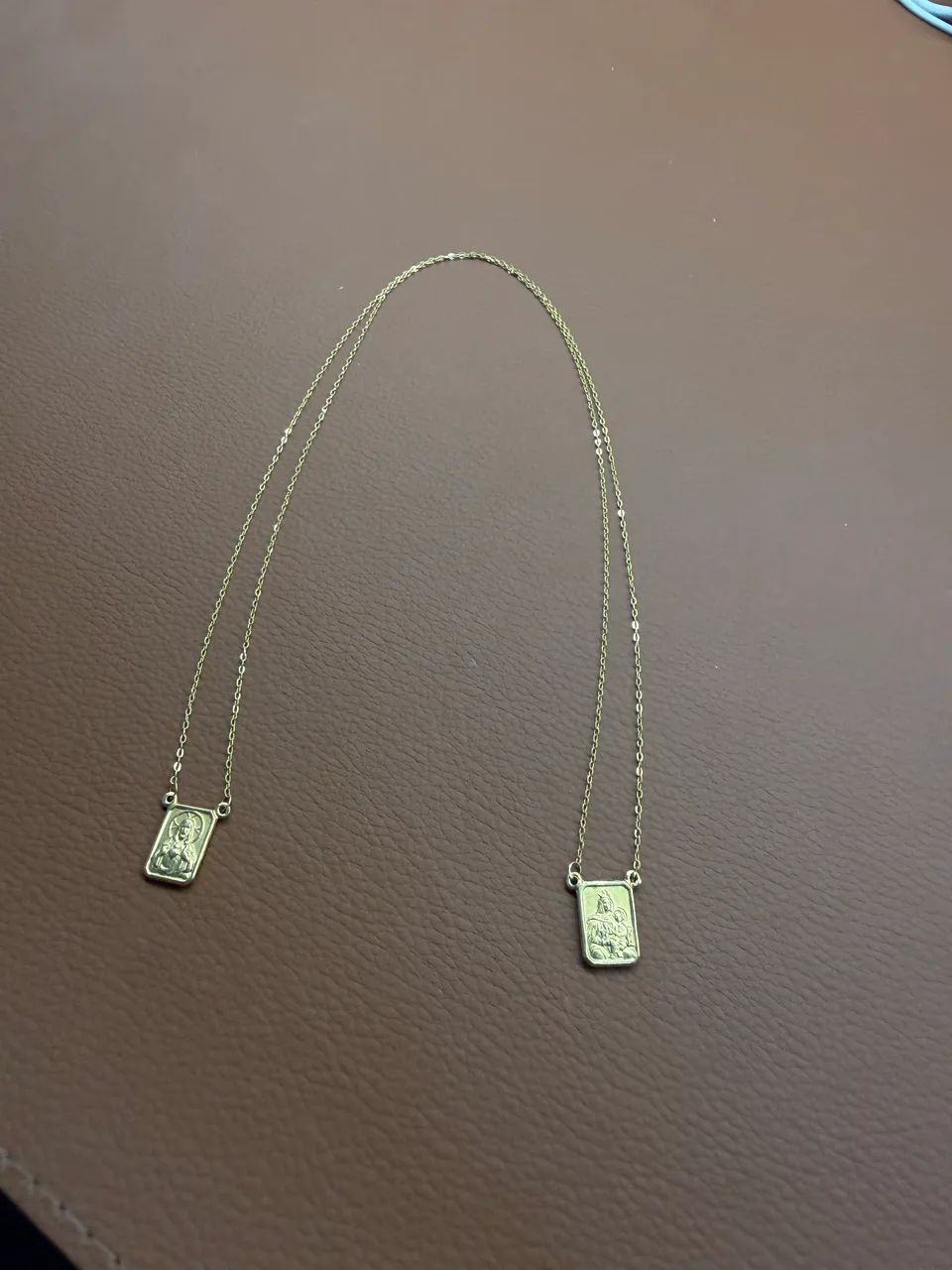 Corrente de Ouro 18K -modelo escapulário- - Foto 2