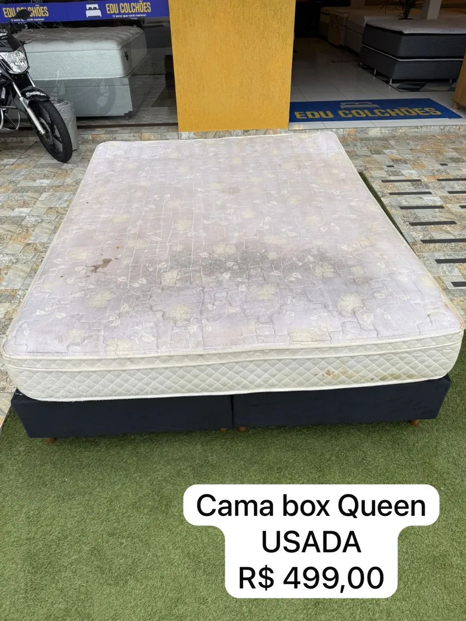 Cama box QUEEN SIZE USADA TOP - ENTREGAMOS  - Foto 4
