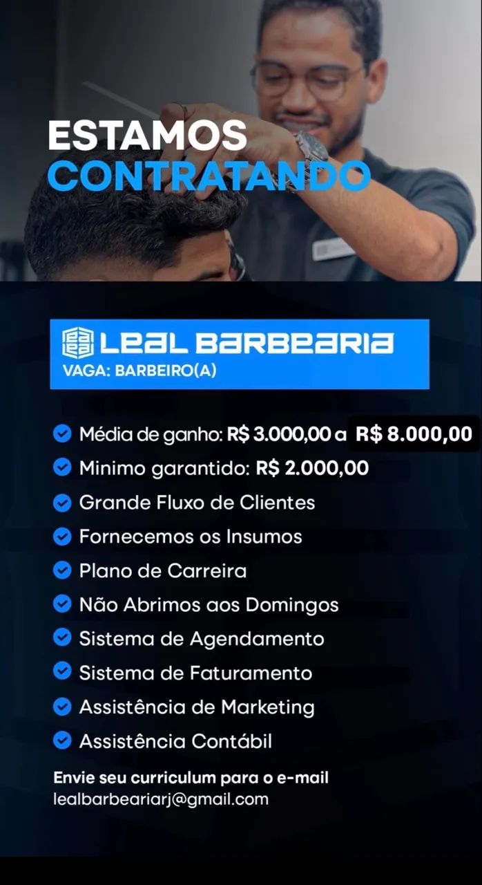 VAGA PARA BARBEIRO EM NITERÓI  - Foto 2