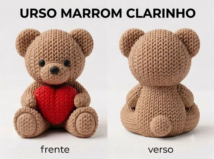 Ursinhos de coração 3D  - Foto 5