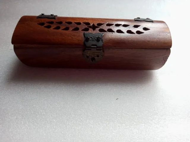 Caixas de madeira artesanais - Made in India (13 cm e 8,5 cm) - Foto 2