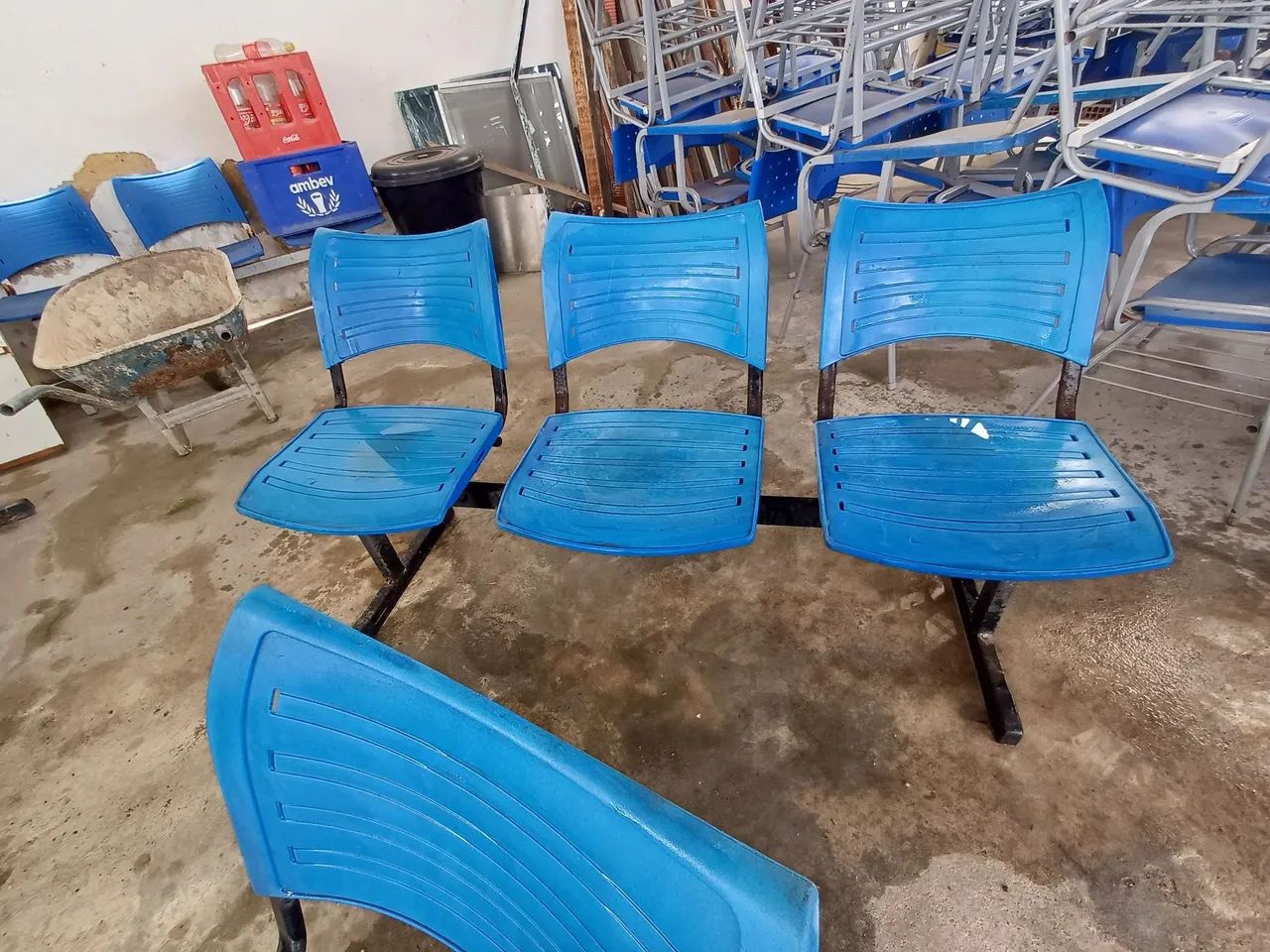 Cadeiras longarina.  - Foto 2