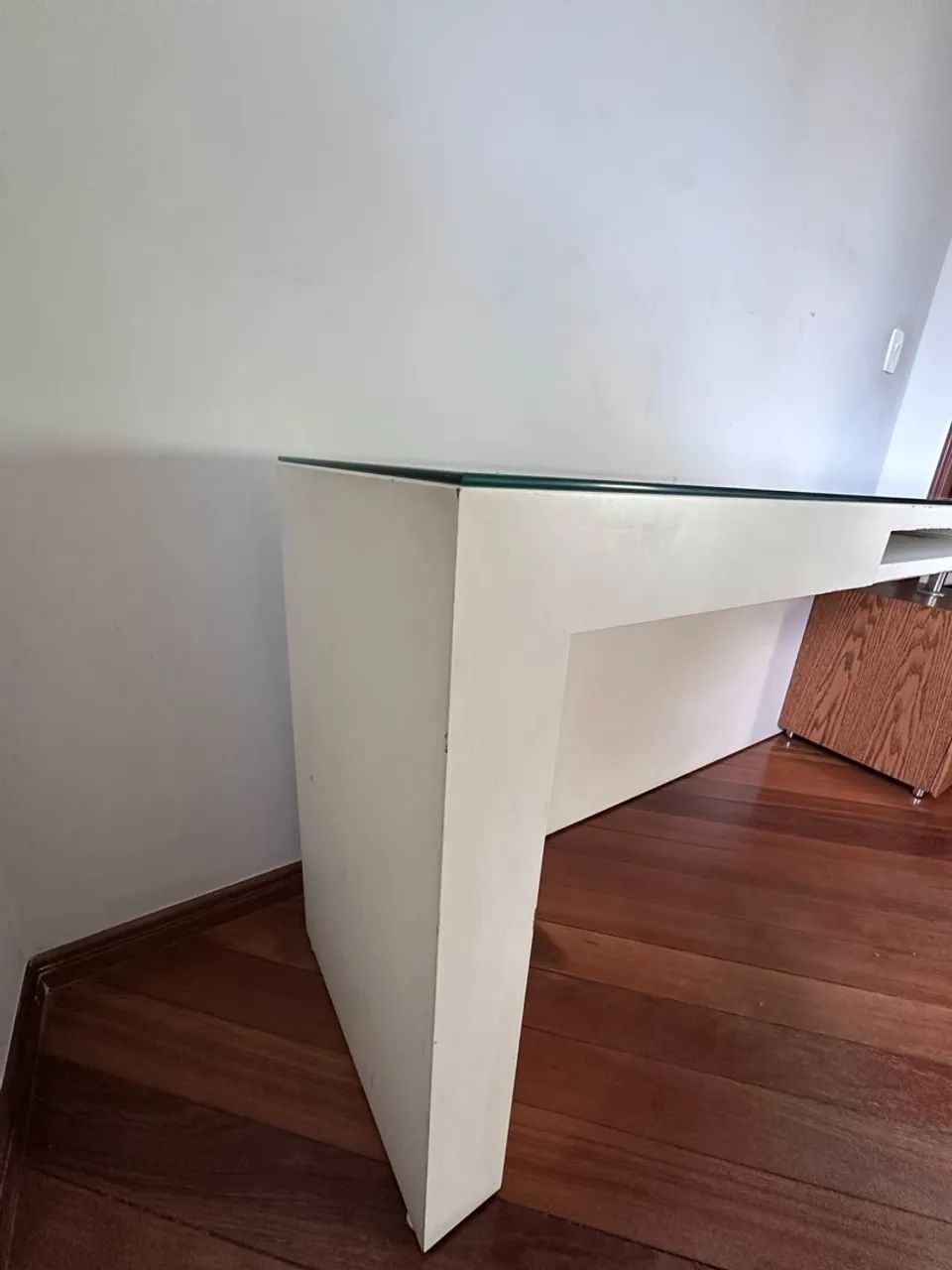 Mesa escritório / quarto branca Líder mdf  - Foto 3