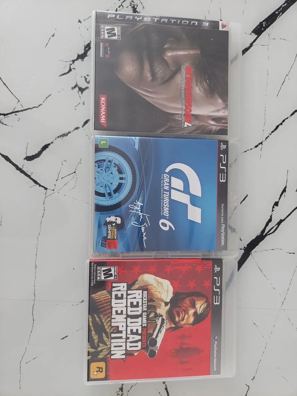 PS3 Slim 110V 1 controle e jogos  - Foto 4