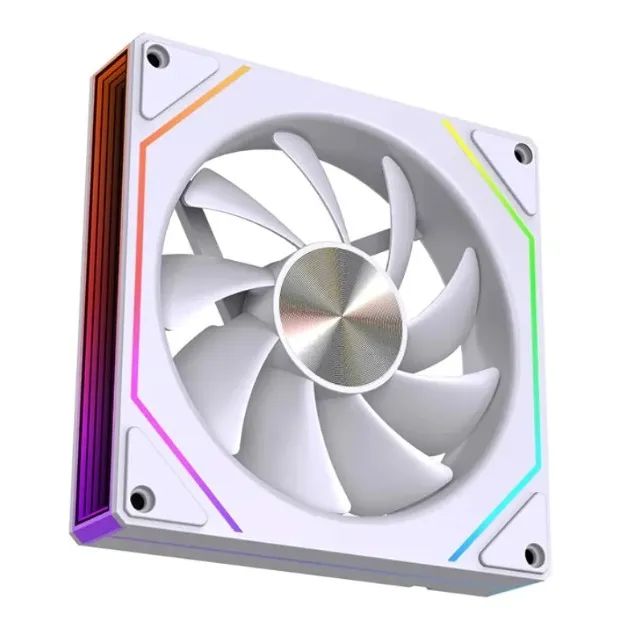 FAN ARGB CASE 6 PRO 5V 3 PIN FORWARD OU REVERSE BRANCA NOVA! - Foto 4