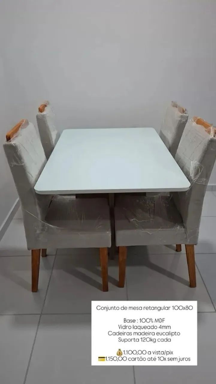MESA 4 LUGARES RETANGULAR  - Foto 4