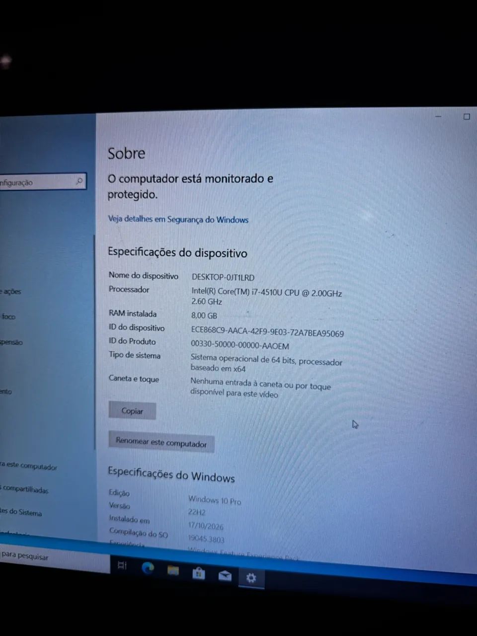 Notebook Dell i7 c/8gb de ram (LEIA!)