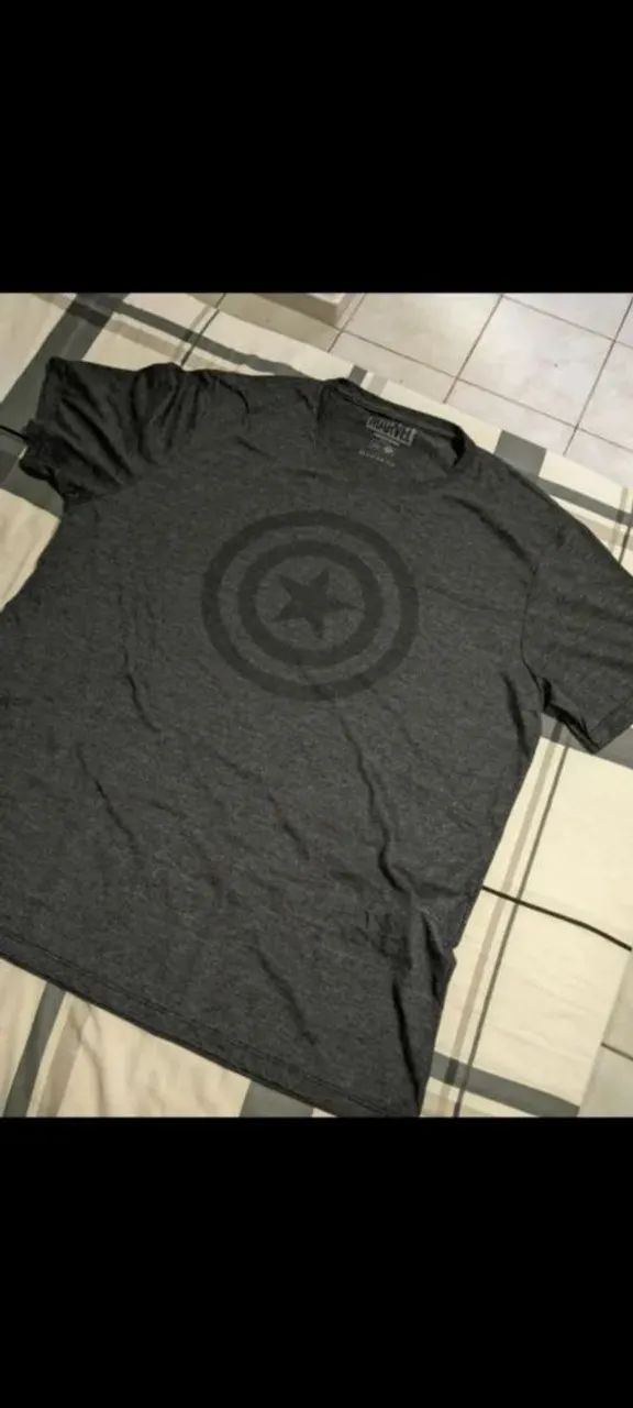 Camiseta Marvel Cinza Tamanho GG