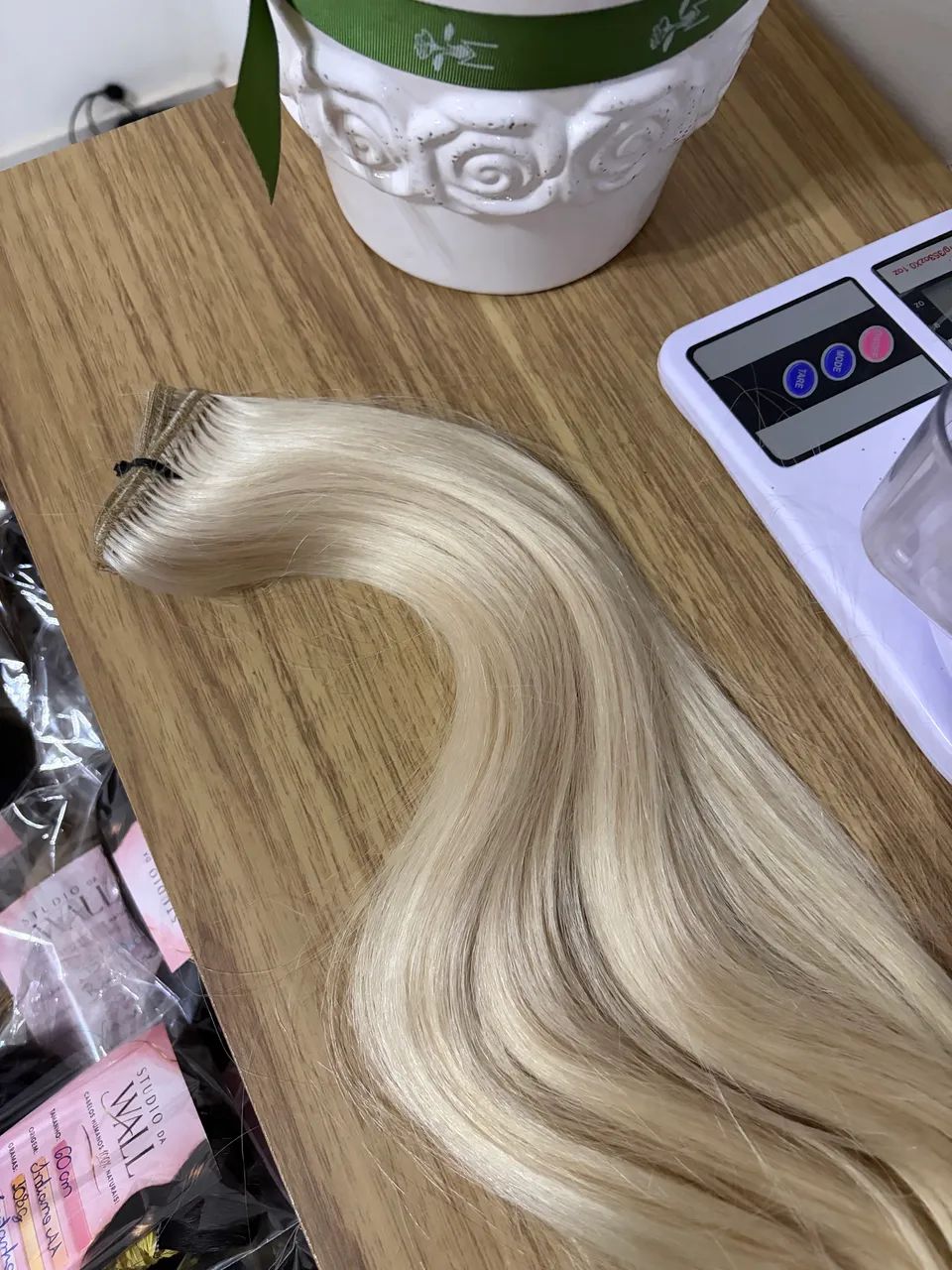 Mega Hair Humano Platinado  - Foto 3