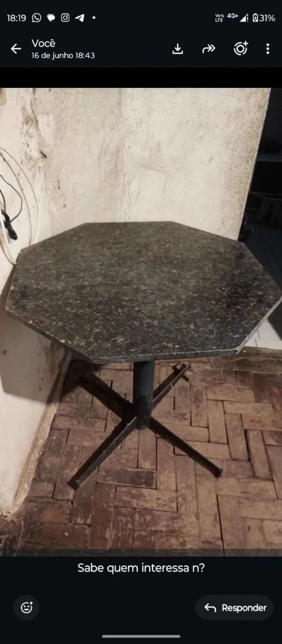 2 Mesa de mármore 
