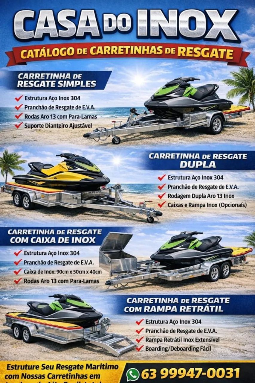 Carretinha para jet ski - Foto 2