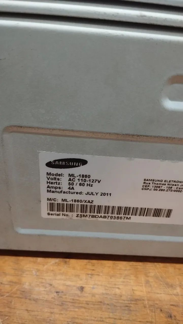 Impressora laser Samsung ML1860 - Foto 3