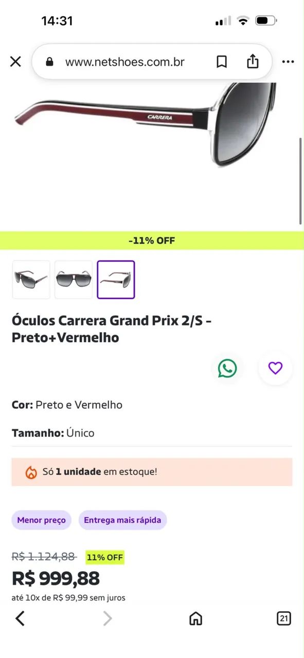 Óculos Carrera - Foto 4
