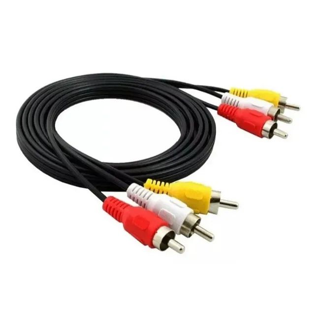 Cabo Audio Video Av 3 Rca Tv Dvd Game Som 2 Metros - Foto 5