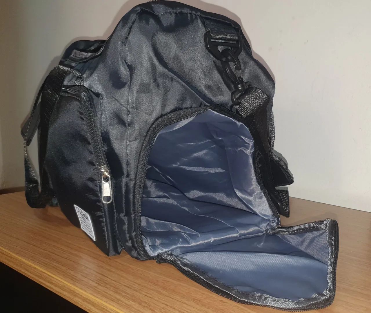 Bolsa mala de viagem impermeável preta - Foto 5