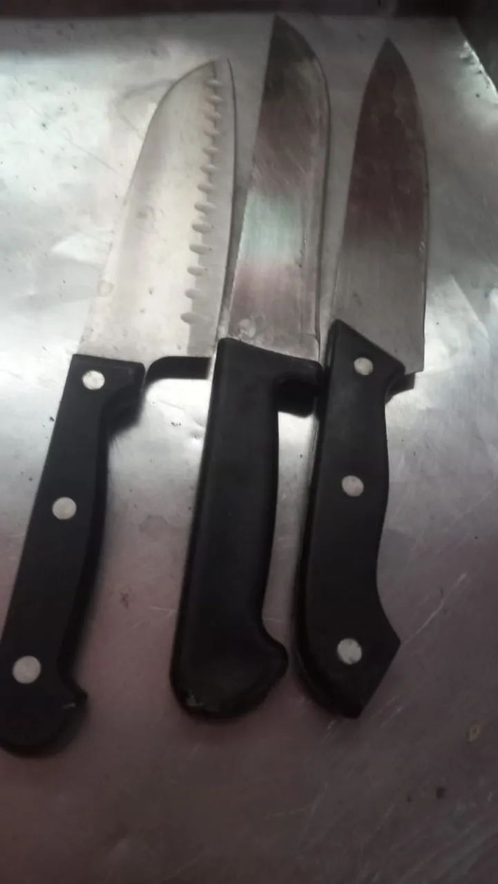 ADSADEIRA DE INOX PARA COMERCIO E 3 Facas de carne - Foto 4