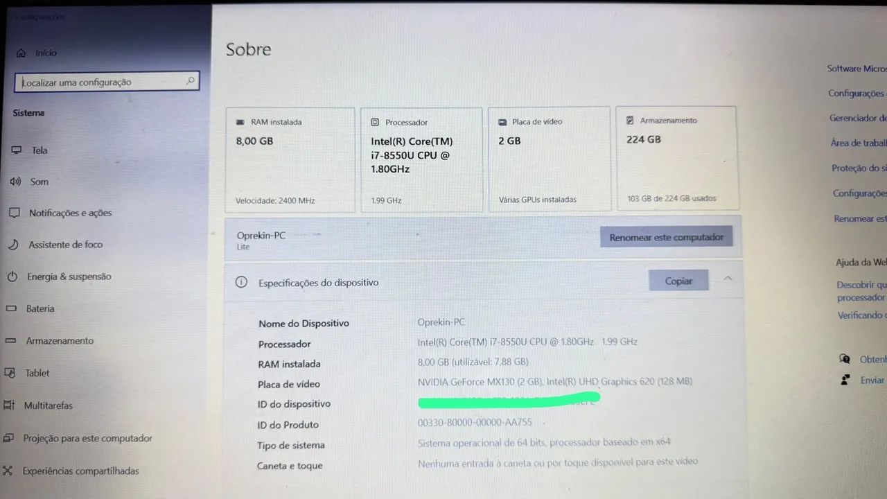 Notebook Aspire I7  - Foto 2
