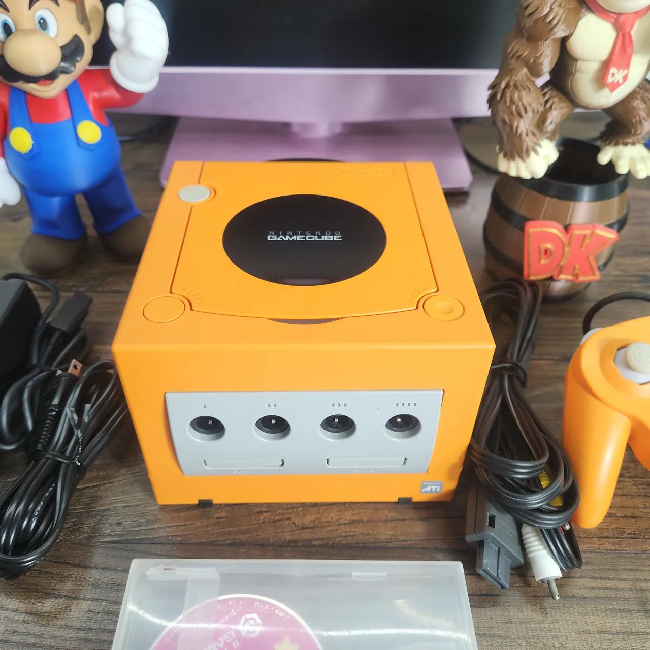 Nintendo game cube laranja original  - Foto 2