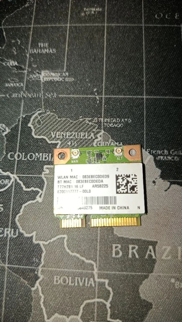 Placa Wi-Fi + Bluetooth para Notebook - Atheros AR5B225 Mini PCI-E