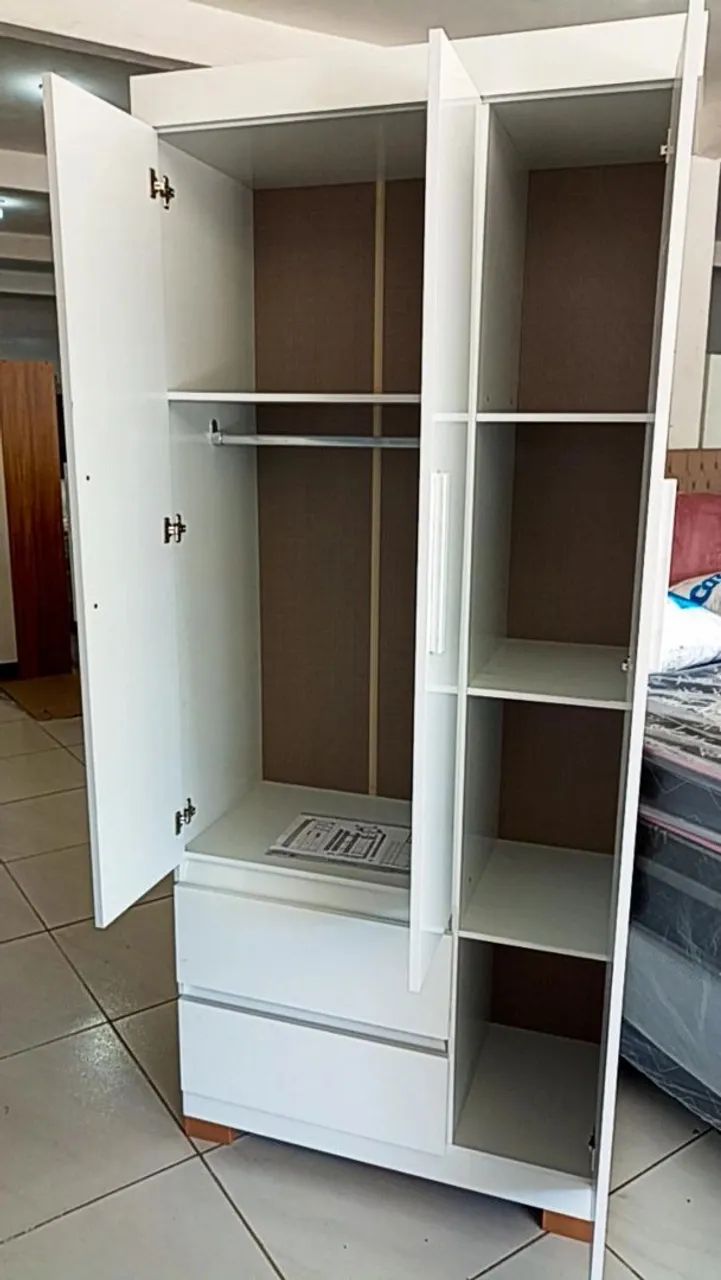 Roupeiro Solteiro 100% MDF-Frete e Montagem Grátis!!!? - Foto 2