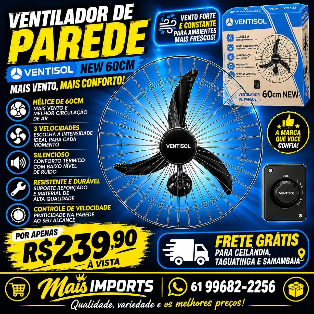 Ventilador de parede 