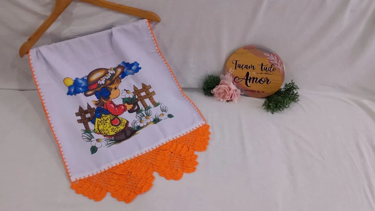 Guardanapos bordados em crochê  - Foto 5