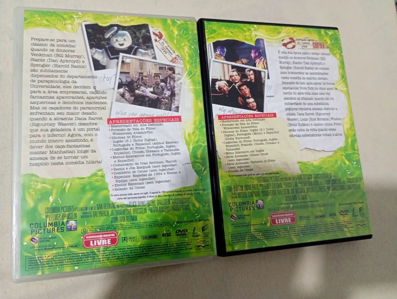 DVDS DUOLOGIA OS CAÇA FANTASMAS (CLÁSSICO SESSÃO DA TARDE) - Foto 2