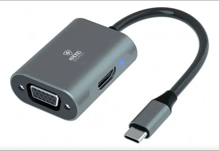 ADAPTADOR KROSS USB - C/HDMI/VGA UCT205