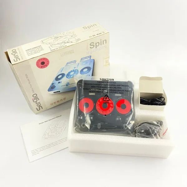 Controladora Dj mixer ISpin Para iPod/MP3 da SergioSpin Black 