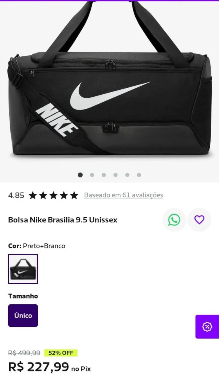 Bolsa Nike Nova - Foto 3