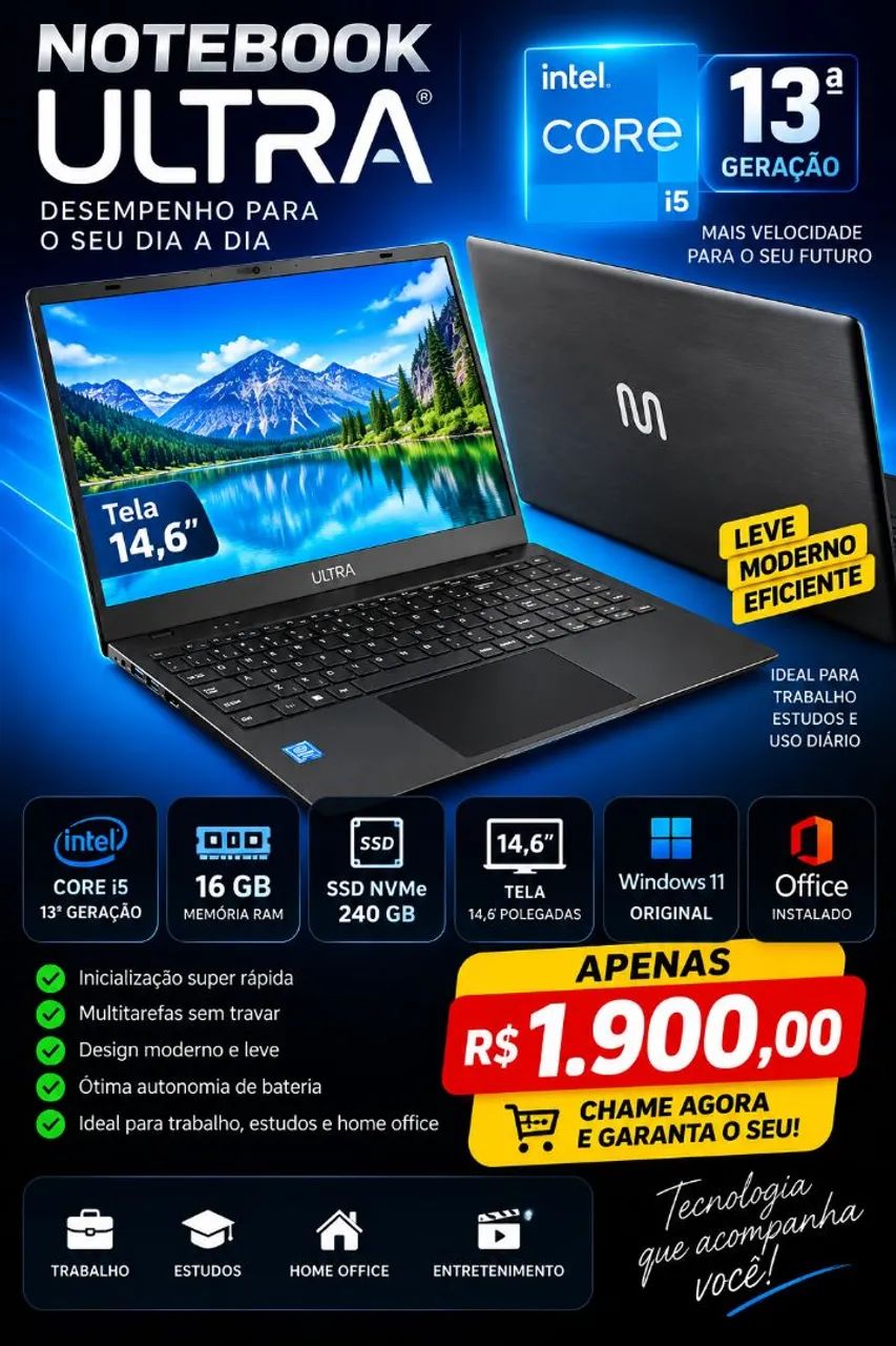 NOTEBOOKS i3, i5 e i7 ? PREÇO IMPERDÍVEL!  - Foto 2