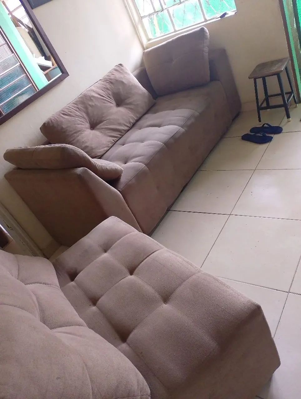 SOFÁ RETRÁTIL 2/3 LUGARES VENDO SEPARADO  - Foto 5
